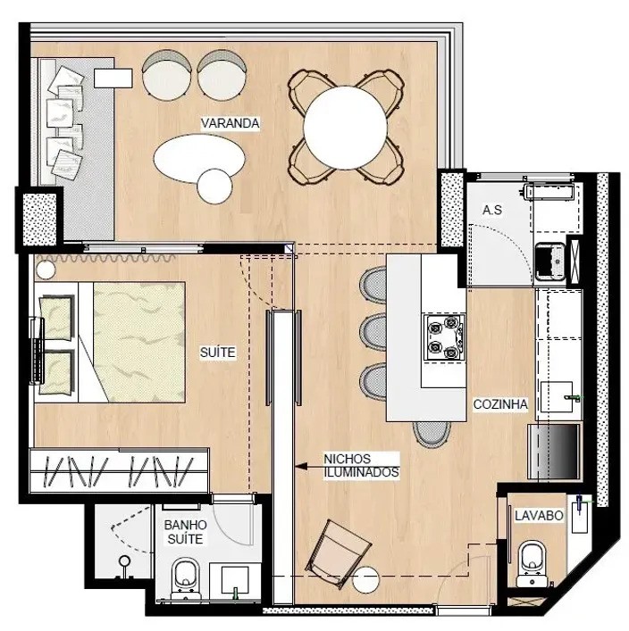 Apartamento à venda com 1 quarto, 1 suíte, 1 vaga e 54m² no Vila Nova Conceição, São Paulo (SP) — foto 21 de 27